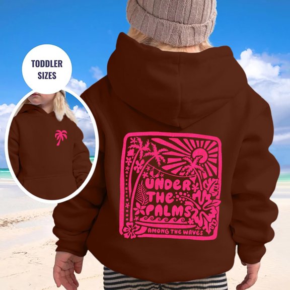 Hoodies for Girls Casual Print Versatile Pullover Hoodie Top Fall Winter Girls Hoodies Size 2-3Y