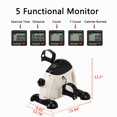 thumbnail image 2 of Ktaxon Under Desk Bike, Portable Fitness Pedal Exerciser Cycle Machine, with LCD Display, for Arms, Legs Workout, White, 2 of 7