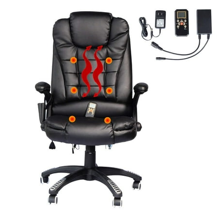 2PCS Executive Office Massage Chair Ergonomic Heated Vibrating Computer Gaming Chair