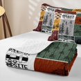 thumbnail image 4 of Manfei Jungle Deer Bear Twin Quilt Set 2 Pieces,Camping Car Twin Coverlet Set,Brown Black,1 Bedspread and 1 Pillowcase, 4 of 7