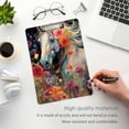 thumbnail image 5 of White Horse and Flowers Acrylic Clipboards 12 x 9 Inch A4 Size with Low Profile Clip Hanging Clipboard for Classroom School Office, 5 of 8
