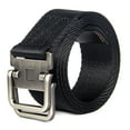 thumbnail image 1 of Men Belt Dual Alloy Buckle All-match Adjustable Webbing Belt Canvas Web Belt, 1 of 9