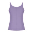 thumbnail image 4 of UPPADA Tank Top for Women Solid Color Round Neck Tanks Sleeveless Causal Cute Shirts Hawaiian Beach Tunic Holiday Sports Workout Running Tees,Tank Top for Women Purple,L, 4 of 6