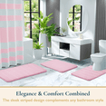 thumbnail image 2 of ComfiTime 2-Piece Memory Foam Bathroom Rug Set, Non-Slip Bath Mats for Bathroom Floor, Soft & Ultra Absorbent Shower Rug, Quick Dry Machine-Washable Bathmats, 17 x 24 & 20 x 24, Light Pink, 2 of 9