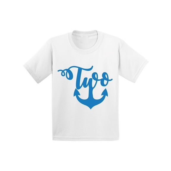 24 Months B-Day Boys Outfits - Cute Baby Boy Baby Girl Shirt Two Years Old - Anchor Infant Tee