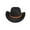 Black#1, variant on Deago Western Cowboy Hat for Men Women Classic Roll Up Fedora Hat Cowgirl Cap with Buckle Belt (Coffee)