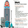 thumbnail image 4 of Drift Inflatable Stand Up Paddle Board - SUP Paddle Board and Accessories, Including Pump, Paddle, and More - Native Floral, Adult, 11'6", 4 of 8