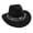 Black, variant on Western Cowboy Hat With Fringe And Turquoise Bohemian Sun Hat For Outdoor Music Festival Leather Western Hats for Men