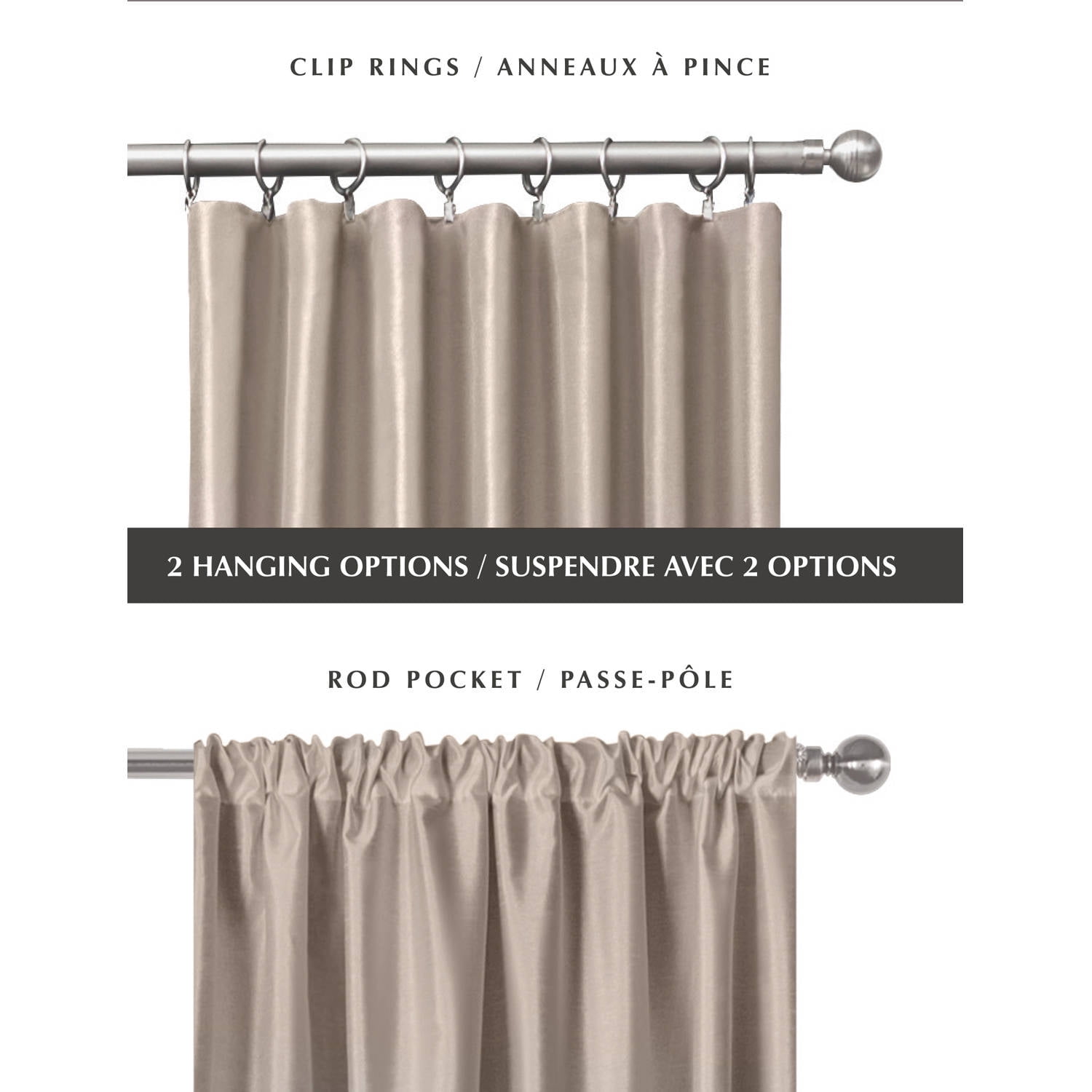 Exclusive Home Bolero Faux Silk Window Curtain Panel Pair With
