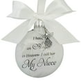 thumbnail image 2 of Christmas Ornament Feather Ball - Angel in Heaven - Memorial Ornament for Loss of Dad- I Have an Angel in Heaven I Call Him Dad - Father Memorial Ornament - He Forever in Our Heart, 2 of 10