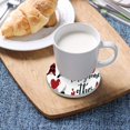 thumbnail image 5 of GZHJMY Cute Valentine's Day Gnome Elf Drink Coasters 1PCS,Absorbent Coaster,Marble Style Ceramic Bar Coaster for Tabletop Protection,Suitable for Kinds of Cups, 5 of 6