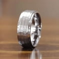 thumbnail image 3 of Tungsten Rings for Men Wedding Bands for Him Womens Wedding Bands for Her 8mm Band Sizes 7-15 9mm CZ, 3 of 4