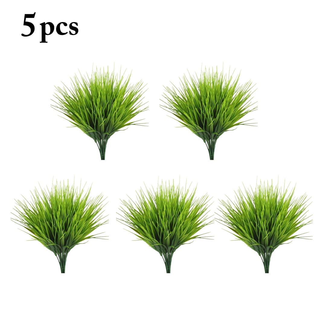 5PCS Artificial Plant Decorative Bendable Fake Plant Fake Grass Plant for Home Office Decor