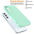 thumbnail image 5 of For Samsung Galaxy A55 5G Phone Case, Ebizware Shockproof Liquid Silicone Case Full-Body Protective Rugged Rubber Slim Cover with Microfiber Lining for Galaxy A55 5G (Mint Green), 5 of 9