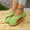 Green, variant on Gspmoly Ballet Flats Shoes for Women, Women's Fashion Casual Summer New Style Solid Color Outer Wear Heel French Retro Flat Bottom Hollow Beach Sandals Flats for Women White 38
