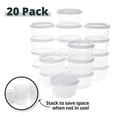 thumbnail image 3 of Greenco Small Food Storage Containers - 20 pcs | Plastic Food Containers with Lids | Deli Containers | Meal Prep Container | Pantry, Fridge, Kitchen Organization | Cereal, Spices, Snack Containers, 3 of 5