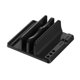 thumbnail image 1 of Soporte vertical para computadora portátil con 3 ranuras hecho de plástico ABS de primera calidad Diseño Organizador de escritorio ajustable que ahorra espacio, 1 of 5