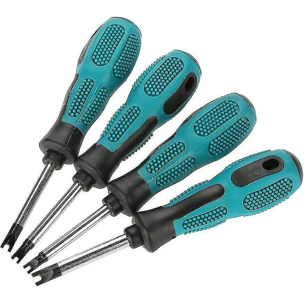 Juego de 4 destornilladores de precisión tipo U con cabeza triangular Herramienta manual multifuncional Kit de herramientas de destornillador triangular magnético