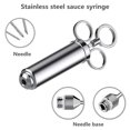 thumbnail image 3 of Ergonomic Meat Injector Syringe with 3 Marinade Injector Needles for BBQ Grill Smoker,Healthy Kitchen/BBQ Tool, 3 of 9