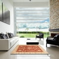 thumbnail image 7 of Ahgly Company Machine Washable Indoor Square Abstract Orange Red Area Rugs, 8' Square, 7 of 7