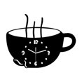 thumbnail image 2 of Reloj de pared colgante con forma de taza de café, adorno de pared, elegante, silencioso, reloj decorativo para restaurante, sala de estar, cafetería., 2 of 8