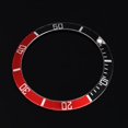 thumbnail image 3 of Veeki Ceramic Watch Bezel Insert Numbers Markers Wristwatch Loop Replacement Classic Ring Wristband(Black + Red)-051601, 3 of 5
