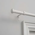 thumbnail image 4 of EXCLUSIVE HOME Topper 1" Curtain Rod and Finial Set, Matte Bronze, Adjustable 84"-160", 4 of 9