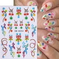 thumbnail image 4 of Pegatinas navideñas para decoración de uñas BMKKOT, diseño de campanas con forma de acebo, 4 of 8