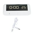 thumbnail image 2 of Réveil à DEL pour la Maison, Réveil Multifonction à Écran Tactile, Compteur de Température Intérieur, Thermomètre avec Câble USB, 2 of 8