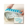 thumbnail image 3 of 4 Push Out Ice Cube Trays Easy Pop Out Round Cubes Flexible Silicone Bottom Tray, 3 of 5