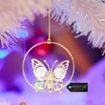 thumbnail image 5 of Matashi 24K Gold Plated Butterfly Circle Crystal Studded Hanging Ornament by, 5 of 5