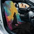 thumbnail image 2 of Xixirimido Car Towel Seat Covers Multifunctional Towel for Gym Outdoor Sport, Picnic, Beach, Pet Travel, Non-Slip Washable Car Seat Protector, Wolf Colorful Galaxy, 2Pack, 2 of 8