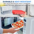 thumbnail image 4 of Rectangular Glass Bakeware Set - 4 Sets of High Borosilicate with PE Lid, Heat-Resistant, Non-Slip Design, Convenient to Use & Easy to Clean, Elegant Design, Color Red- SL4PBK10, 4 of 7