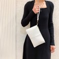 thumbnail image 2 of Bolsos de mano para mujer Bolsos de muñeca con sobre Cartera sólida Monedero de fiesta (Blanco) Likrtyny Para estrenar, 2 of 9