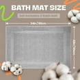 thumbnail image 4 of Premium Cotton Banded Light Grey Bath Mats Pack of 2, 22x34 inches [Not a Bathroom Rug] - Infinitee Xclusives, 4 of 11