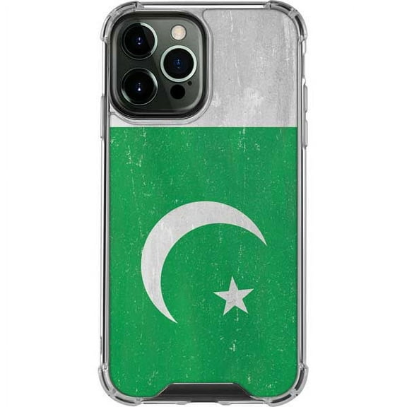 Skinit Countries of the World Pakistan Flag Distressed iPhone 13 Pro Max Clear Case