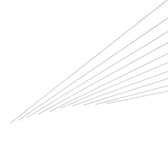 1mm x 200mm Stainless Steel Round Rod, Metal Solid Shaft Rods Lathe Bar Stock for Crafts Model Car Airplane 20 Pcs