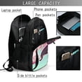 thumbnail image 4 of Balery Cats On Broomstick Mochila con carga USB para hombre y mujer - Mochila impermeable y antirrobo para laptop con puerto USB para viajes, trabajo, 4 of 7