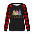 thumbnail image 4 of Enjoytime Fall Winter Long Sleeve Tops for Women Christmas Printed Pullover Crewneck Shirts Casual Oversized Loose Fit Winter 2025 Trendy Tops, 4 of 4