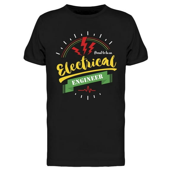 Electrical Engineer T-Shirt Men -Image by Shutterstock, Male Large