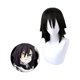 thumbnail image 2 of Pelucas cortas negras de estilo en capas para Cosplay de Anime, pelucas sintéticas para fiesta de disfraces de Halloween Feliz Sencillez, 2 of 3