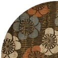thumbnail image 2 of SAFAVIEH Blossom Heidi Floral Flowers Wool Area Rug, Brown/Multi, 6' x 6' Round, 2 of 3