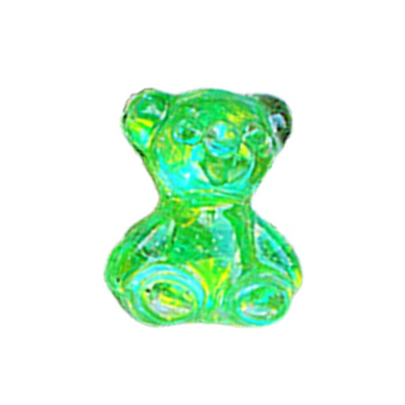 UDIYO Women Sparkling Bear Pattern Resin Nail Art Sequin Sticker for DIY