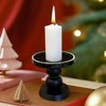 thumbnail image 4 of ToyKingdee Matte Black Iron Pillar Candle Holders - Candlestick Holders, Metal Candle Holder for Pillar & Taper, Table Mantle Fireplace Farmhouse Home Decor, 4 of 6