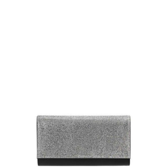 Stylish Multi Rhinestone Party Clutch With Chain