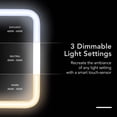 thumbnail image 3 of Fancii Aura Go 2 Portable LED Makeup Mirror with 3 Adjustable Light Settings, 10x/1x Magnifying, White, 3 of 7