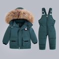 thumbnail image 3 of GYRATEDREAM Toddler Boys Snowsuit Girls Snow Pant and Jacket Bib Winter Kids Clothes Coat 1-5T, 3 of 17