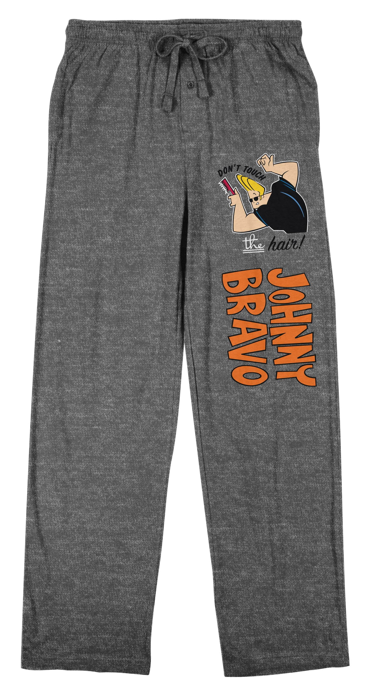Johnny Bravo Don’t Touch The Hair Men’s Graphite Heather Sleep Pajama