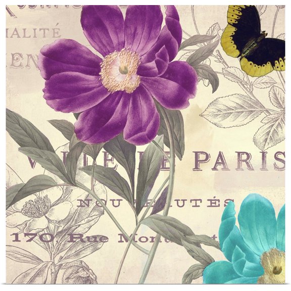 Great BIG Canvas | Rolled Color Bakery Poster Print entitled Petals of Paris II