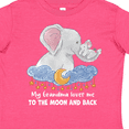 thumbnail image 4 of Inktastic My Grandma Loves Me to the Moon and Back Elephant Family Boys or Girls Toddler T-Shirt, 4 of 5